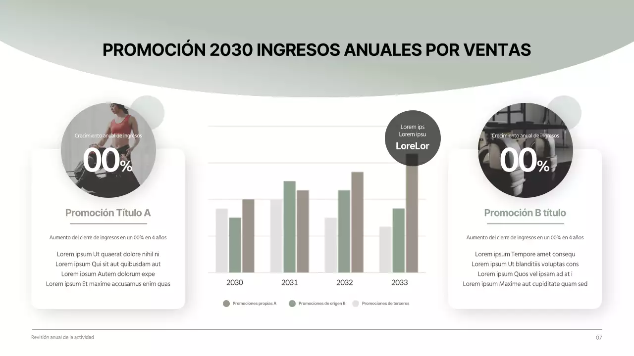 Informe empresarial de empresa sanitaria tranquilo y limpio en tonos verde oscuro