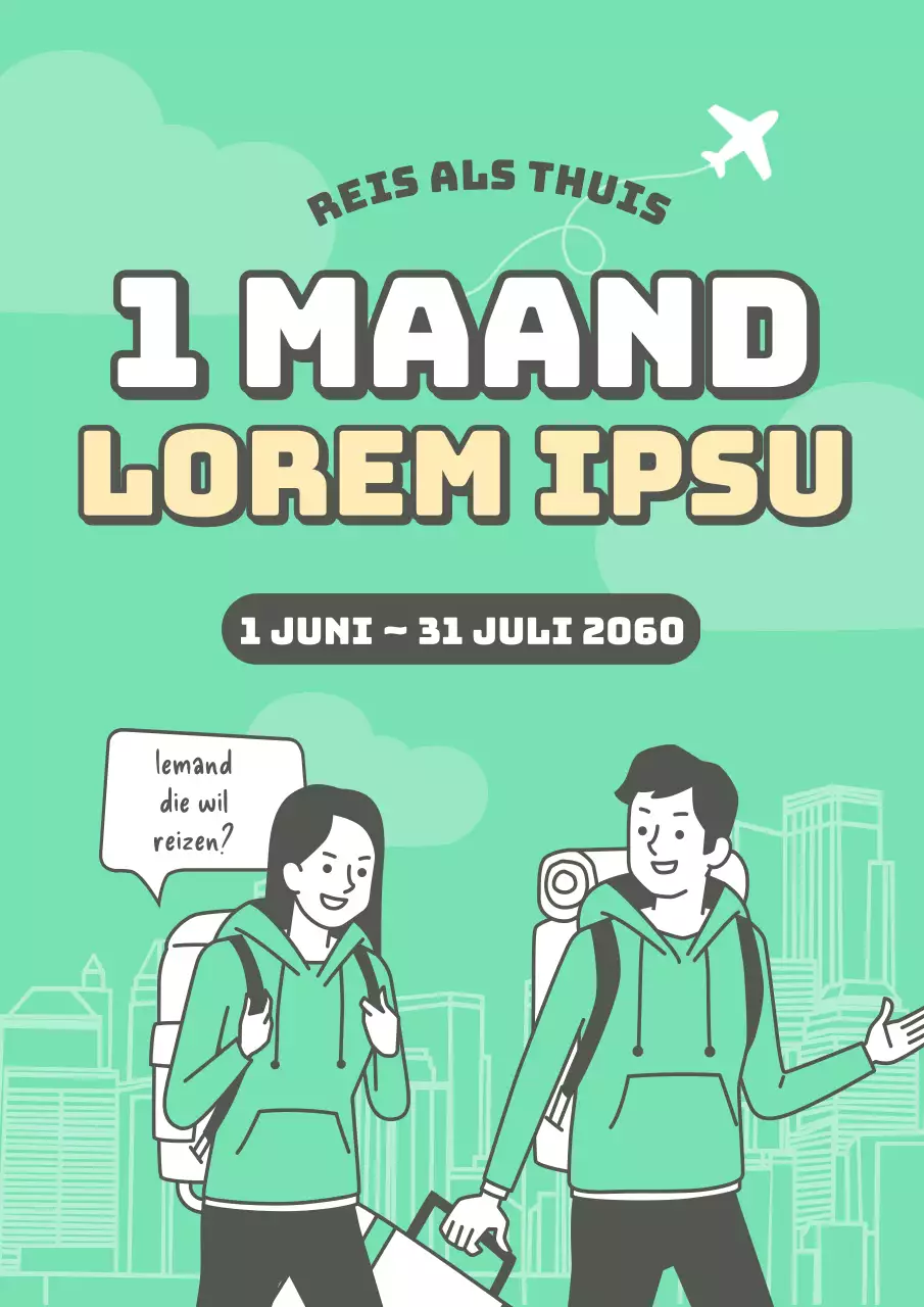 Werving voor de groene reisclub