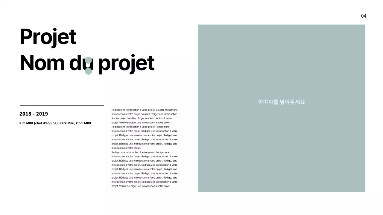 Portfolio avec une mise en page épurée