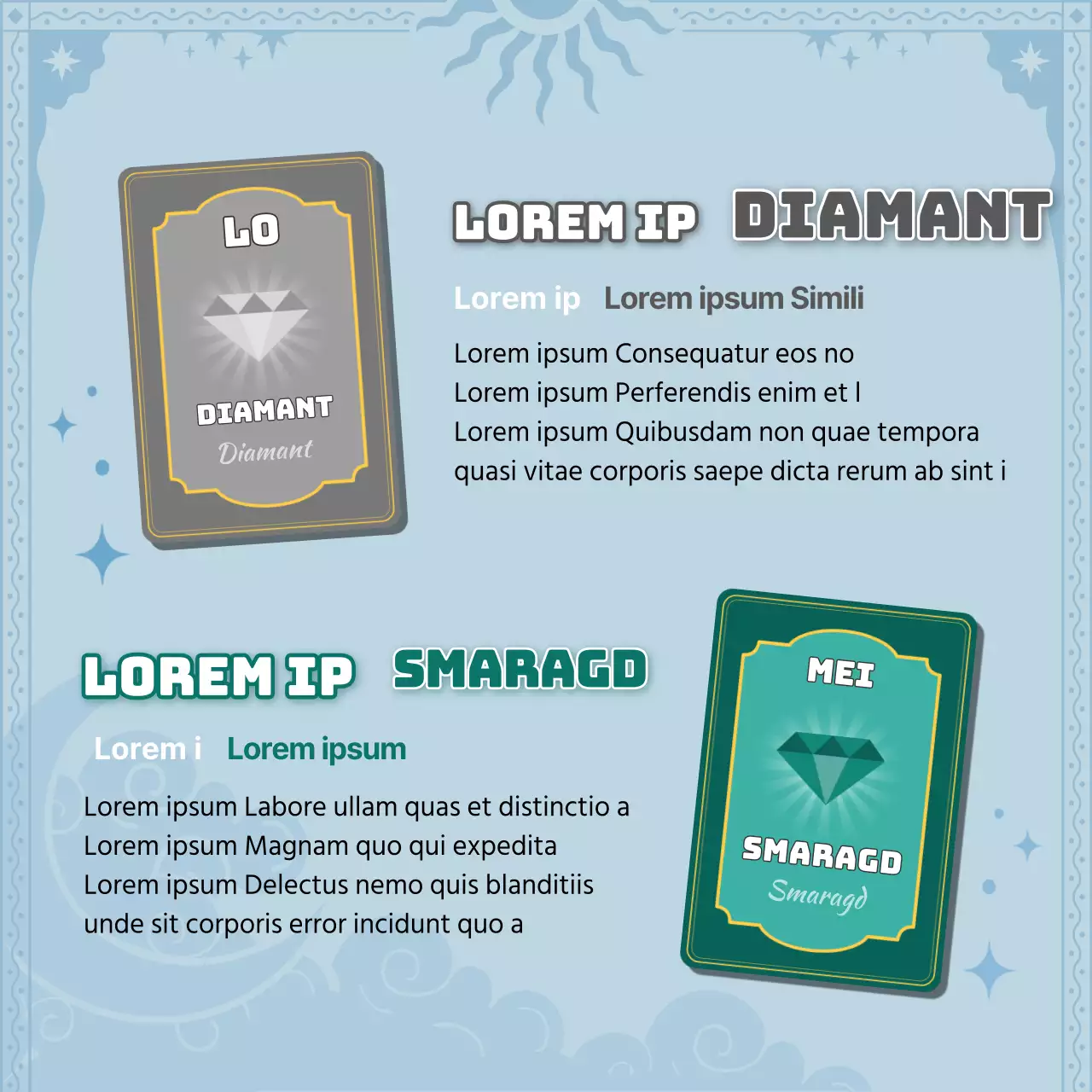 Paarse Tarotkaart Concept Geboortesteen KaartenNieuws Ontwerp