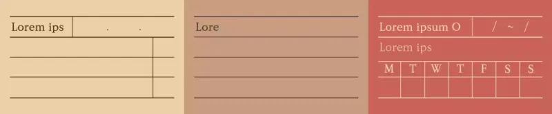 Diseño limpio de bloc de notas en colores cálidos