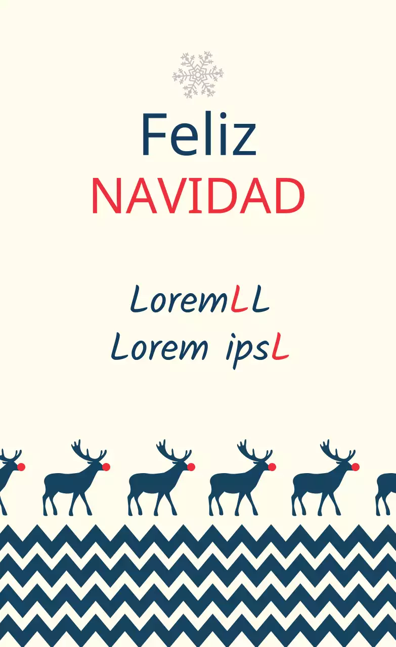 Etiquetas marfil azul marino ilustradas de felicitación navideña