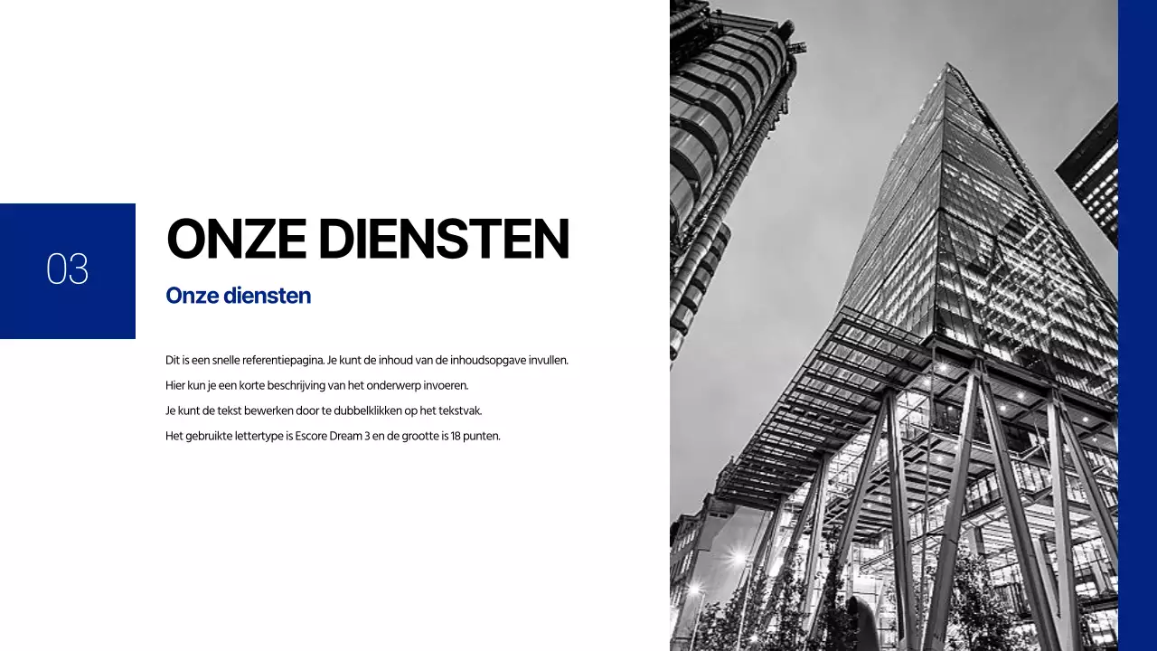 Minimalistische bedrijfsbrief