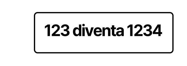 Numero di auto semplice bianco