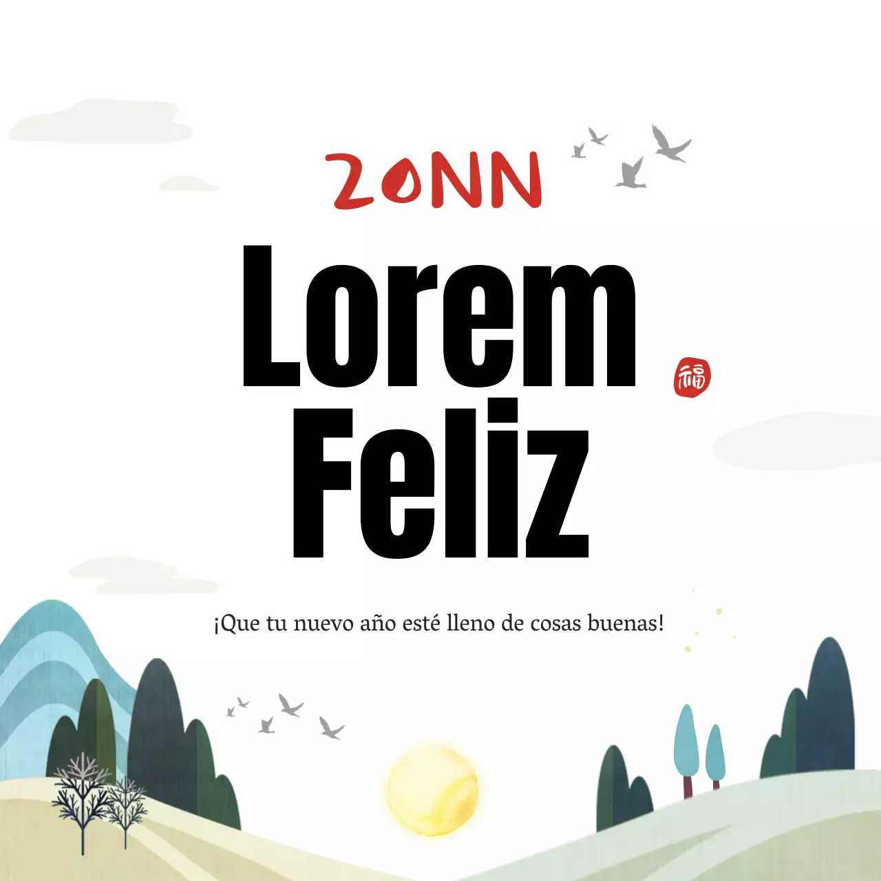 Blanco Neat Año Nuevo 2021 Saludos