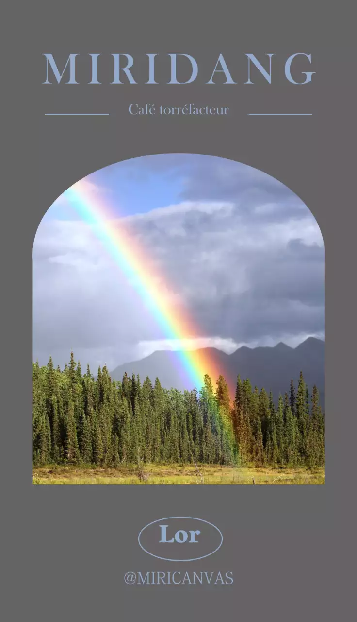 Photomontage émotionnel café en gris foncé et bleu