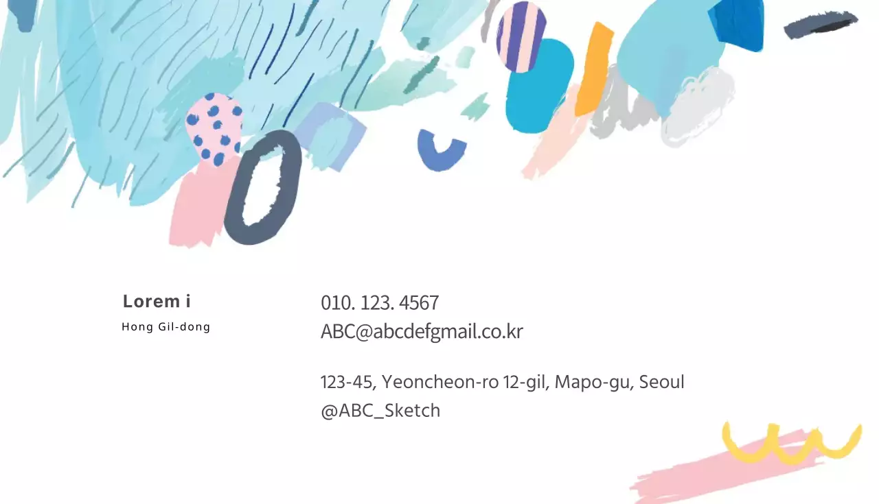 Roze hemel illustratie kunst school logo visitekaartje