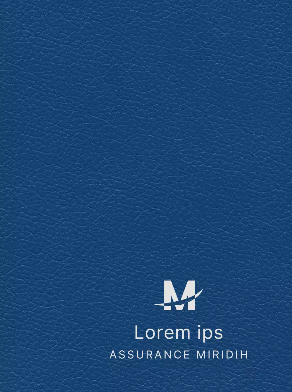 Agenda de l'entreprise avec le logo de la compagnie d'assurance