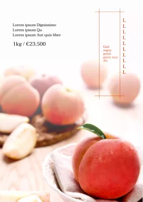 Promoot zomerperziken met een roze foto-accent