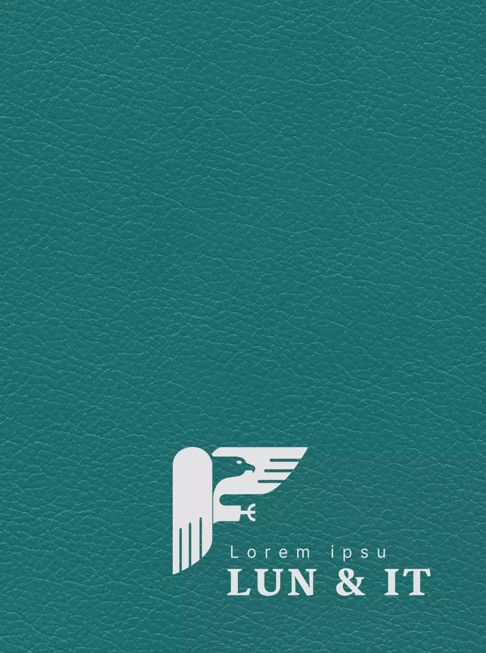 Couverture d'agenda élégante avec le logo d'un cabinet d'avocats