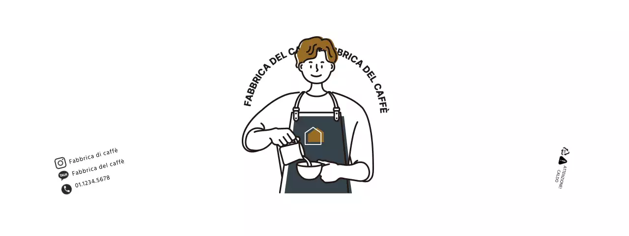 Semplice portabicchieri da barista bianco