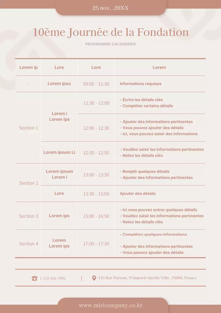 Un programme inaugural propre et beige