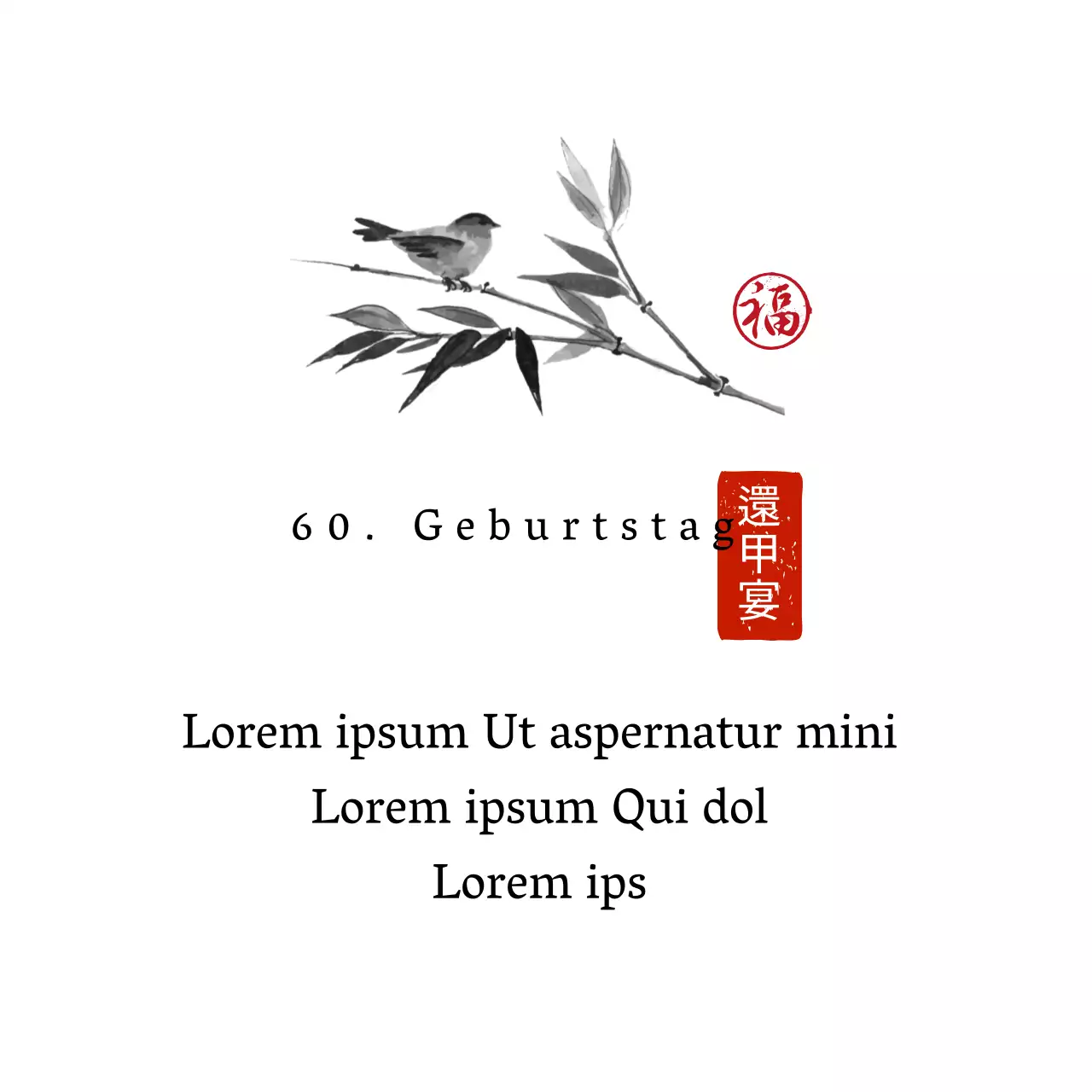 Weißer illustrierter Schriftzug hervorgehoben Traditionelles einfaches Dankeschön-Etikett