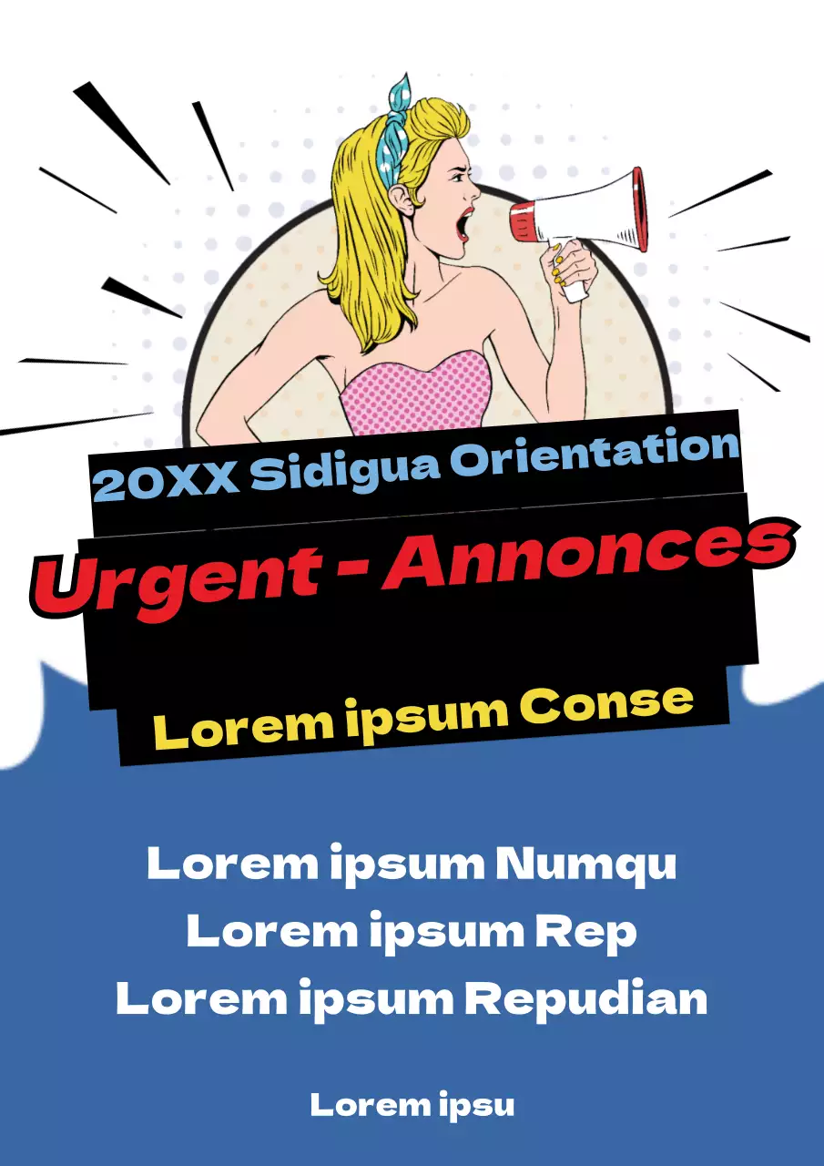 Affiche d'orientation du département de design de l'université