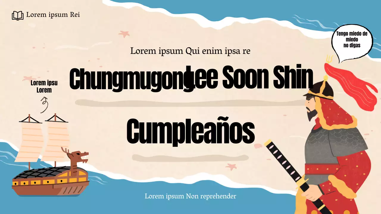 Una bonita imagen en YouTube del cumpleaños de Chungmugong Yi Sun-sin