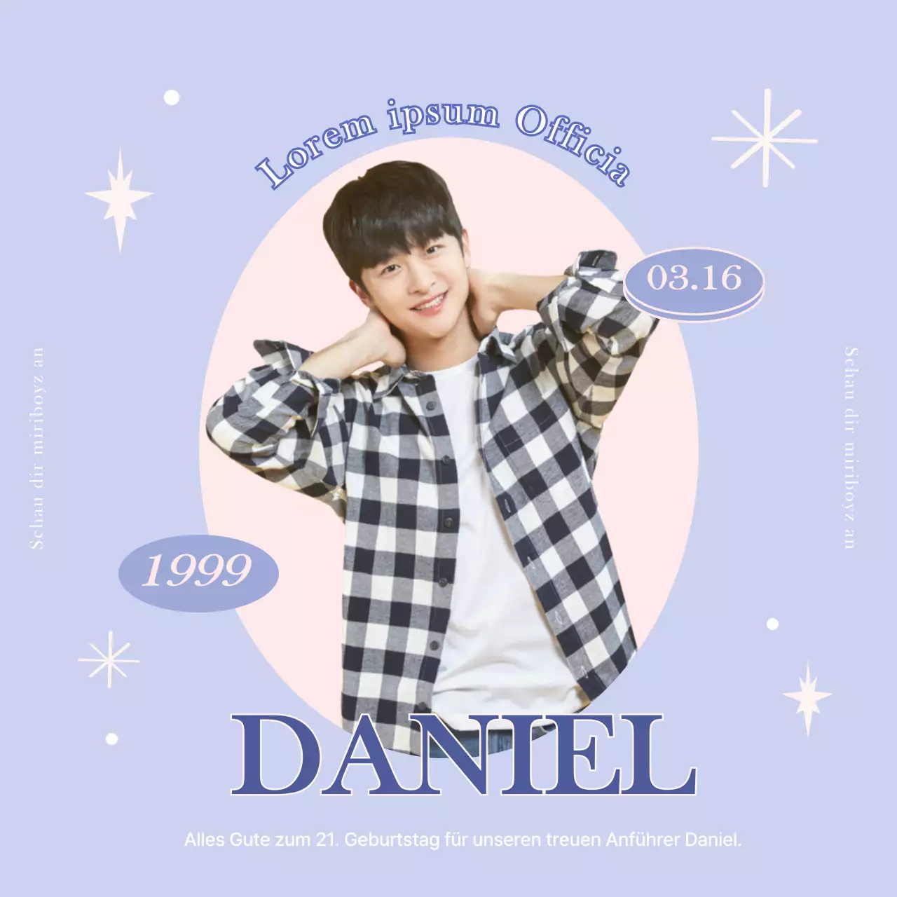 Mauve und rosa Idol Geburtstagsfeier Veranstaltung Details