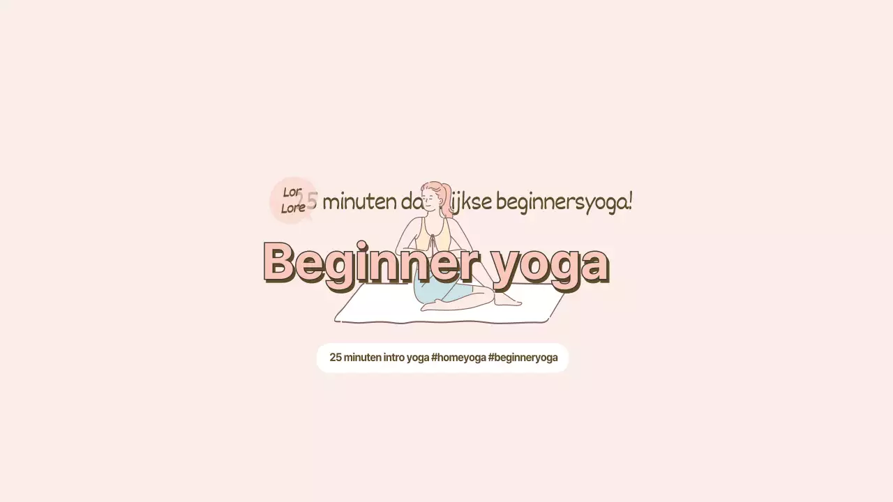 Hoe vind ik een roze en bruin keurig beginners yoga YouTube abonnement?