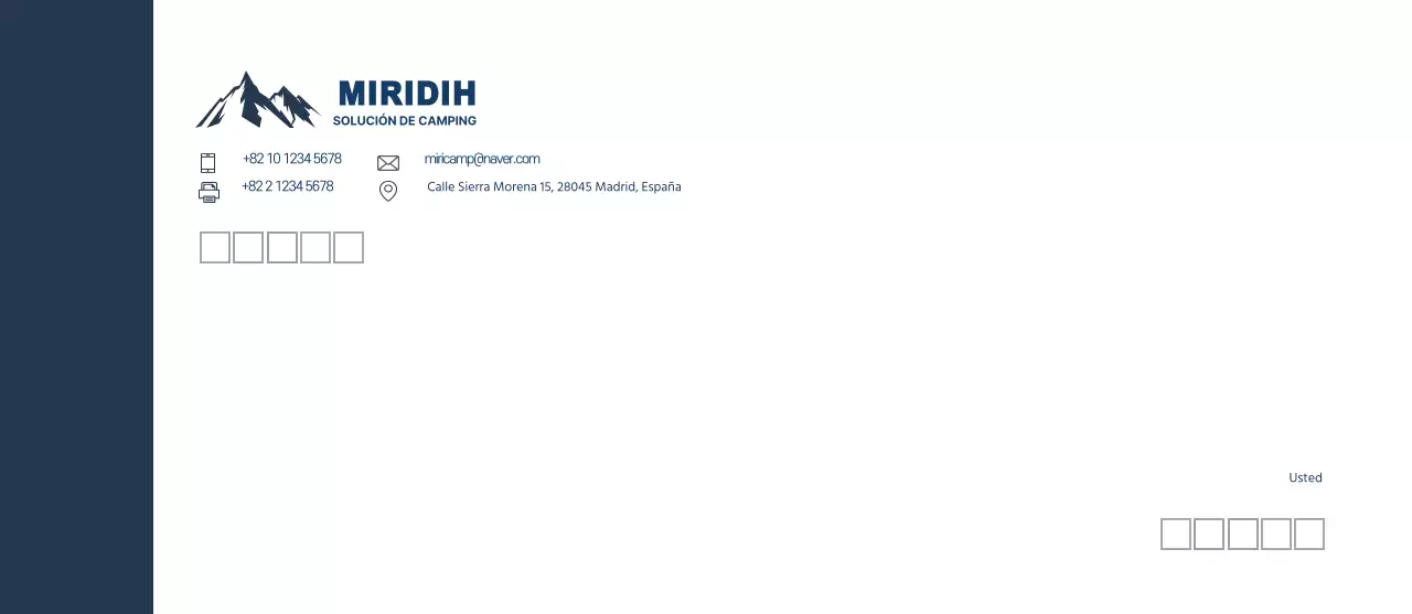 Logotipo azul negocio limpio