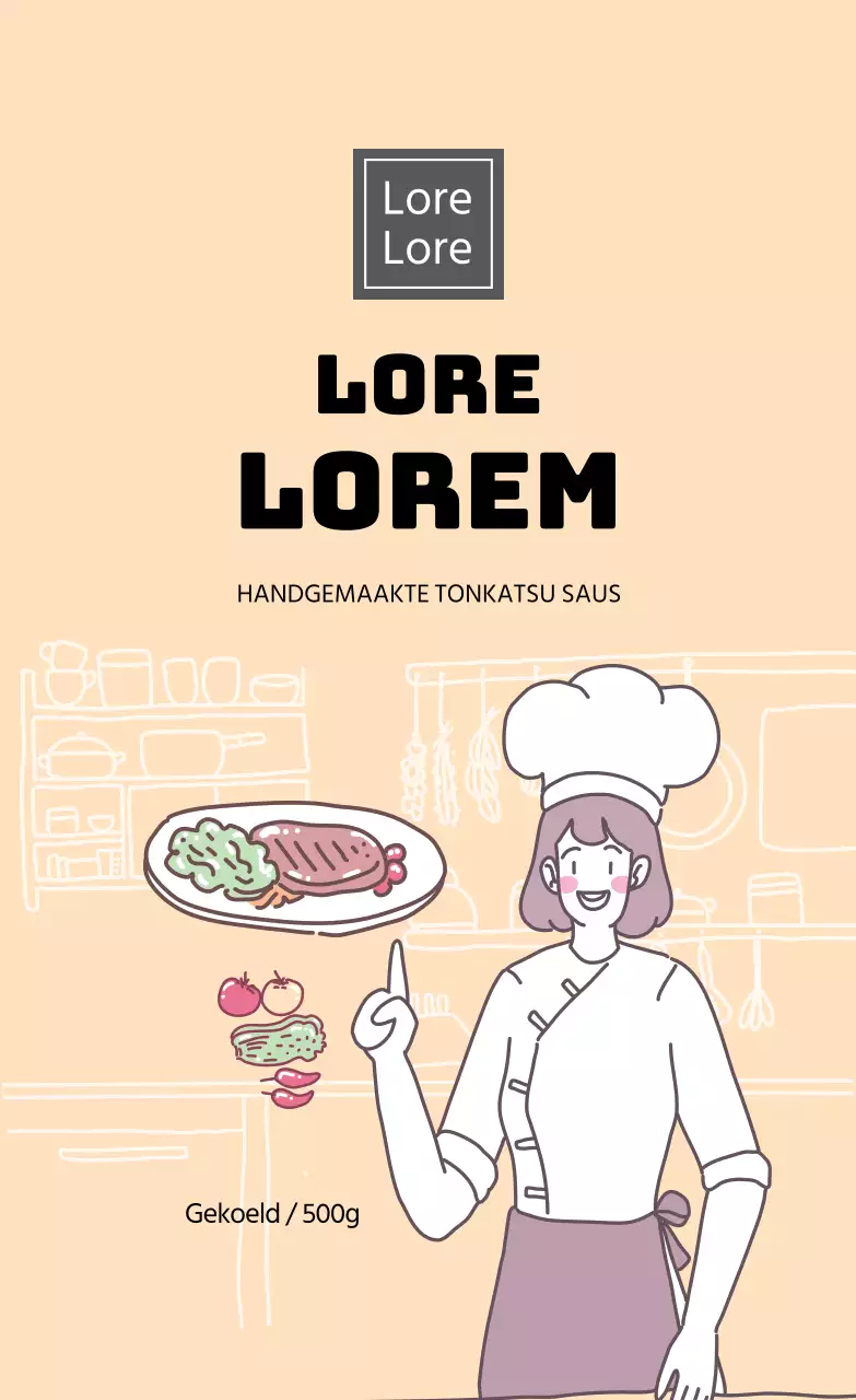 Sinaasappel tonkatsu saus