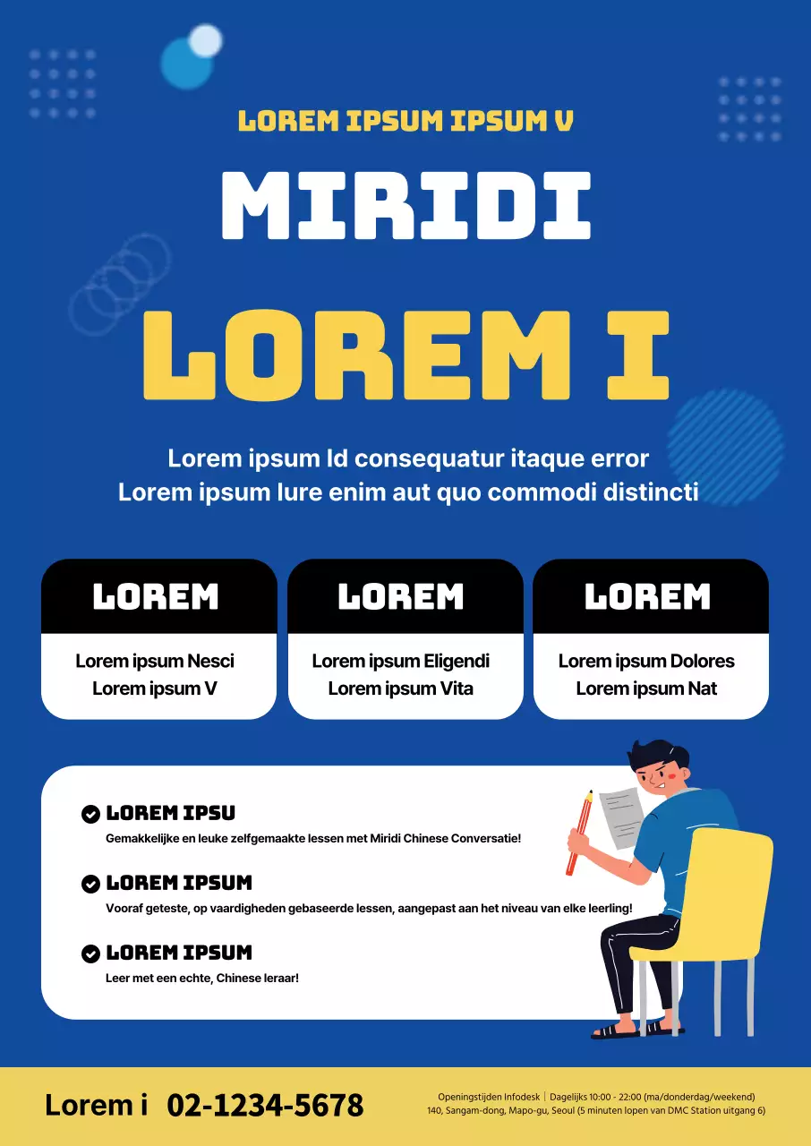 geel blauwe letters gemarkeerd illustratie nette school chinees hopop