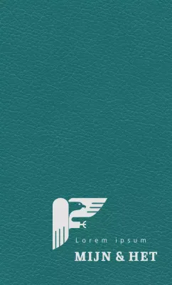 Classy agenda omslag met logo advocatenkantoor