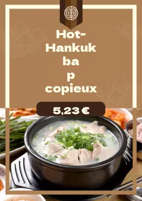 Annoncer un événement à prix réduit dans un restaurant shabu-shabu