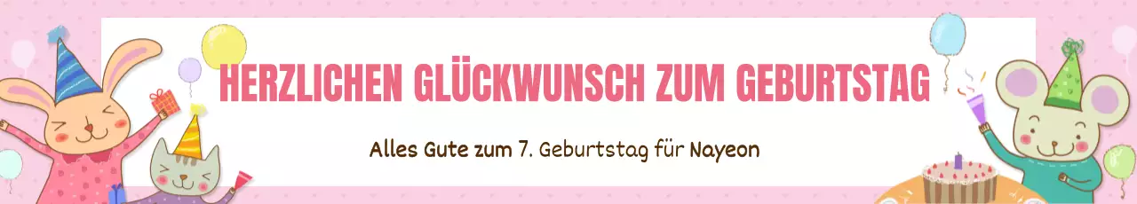 Alles Gute zum Geburtstag