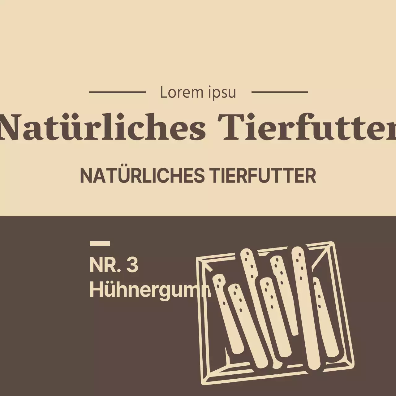 Natürliches Tierfutter