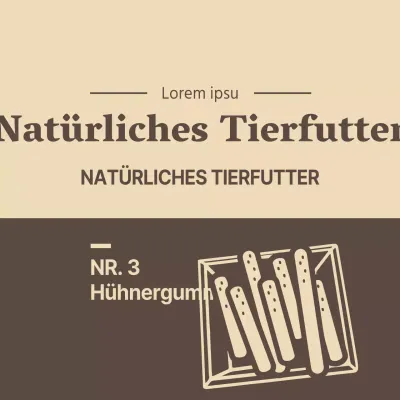 Natürliches Tierfutter