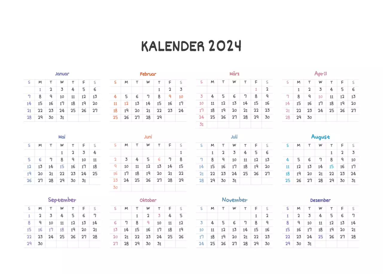 Ein Kalender mit einem niedlichen Argo-Illustrationskonzept