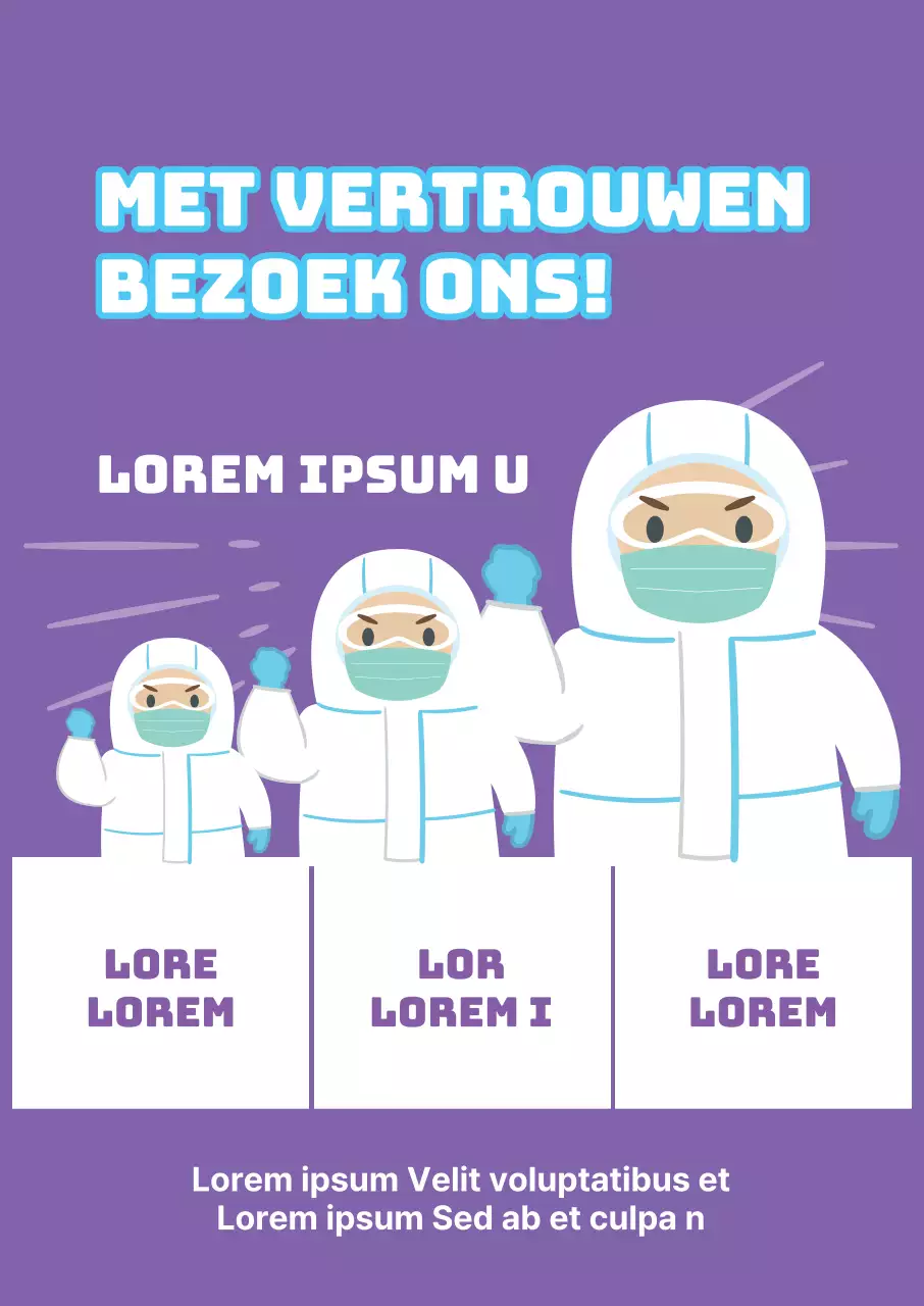 Paars Corona veilig bezoek