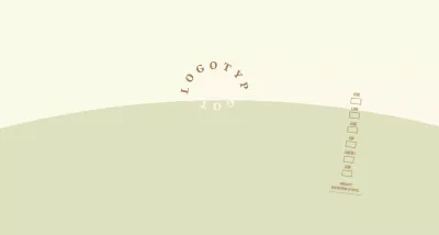 Einfaches Konzept Logotyp in hellgrün und hellgelb für ein Cafe