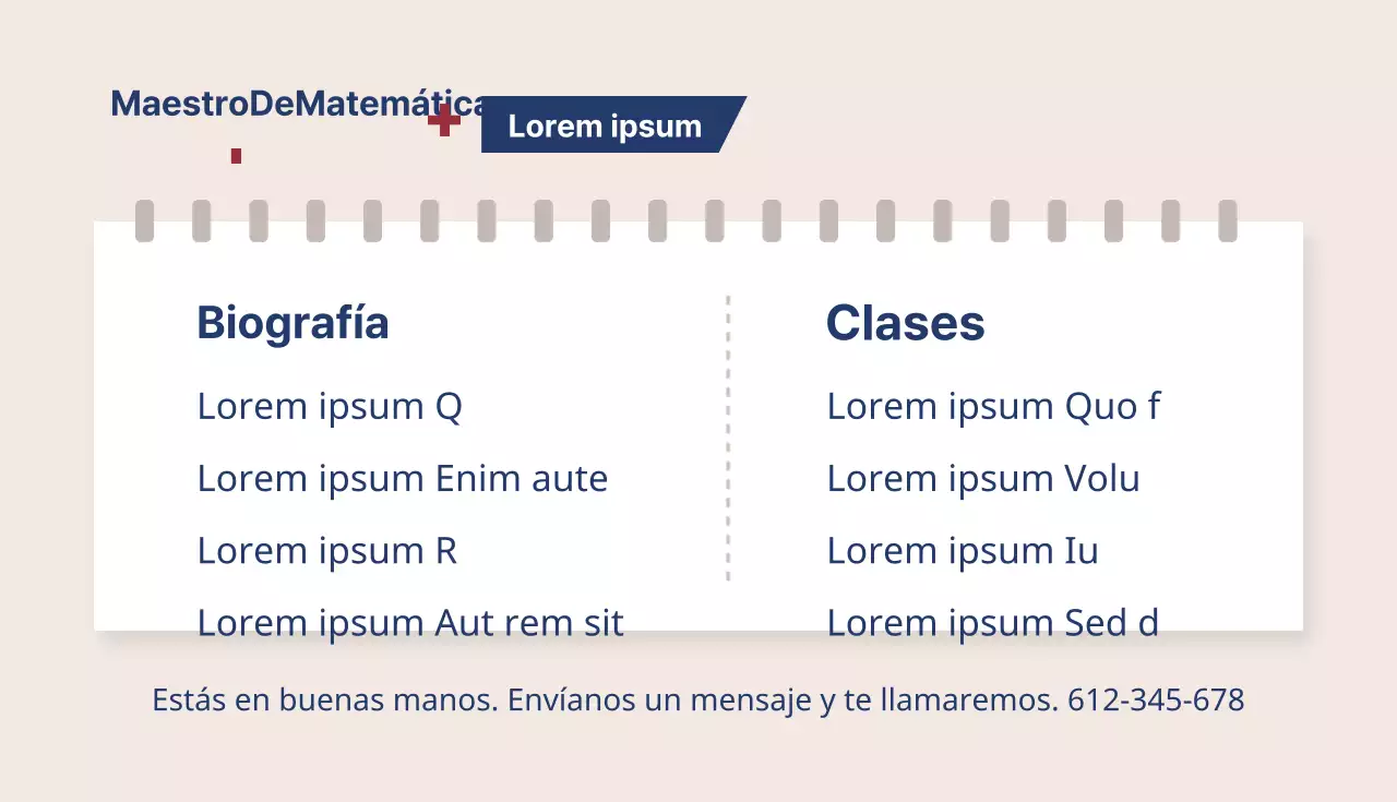 Tarjeta de visita de diseñador de interiores en tonos beige
