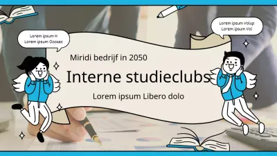 Lichtblauw, schattig illustratieconcept voor een club YouTube thumbnail