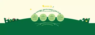 Sobre la campaña verde y amarilla de ir al trabajo a pie con un estilo limpio