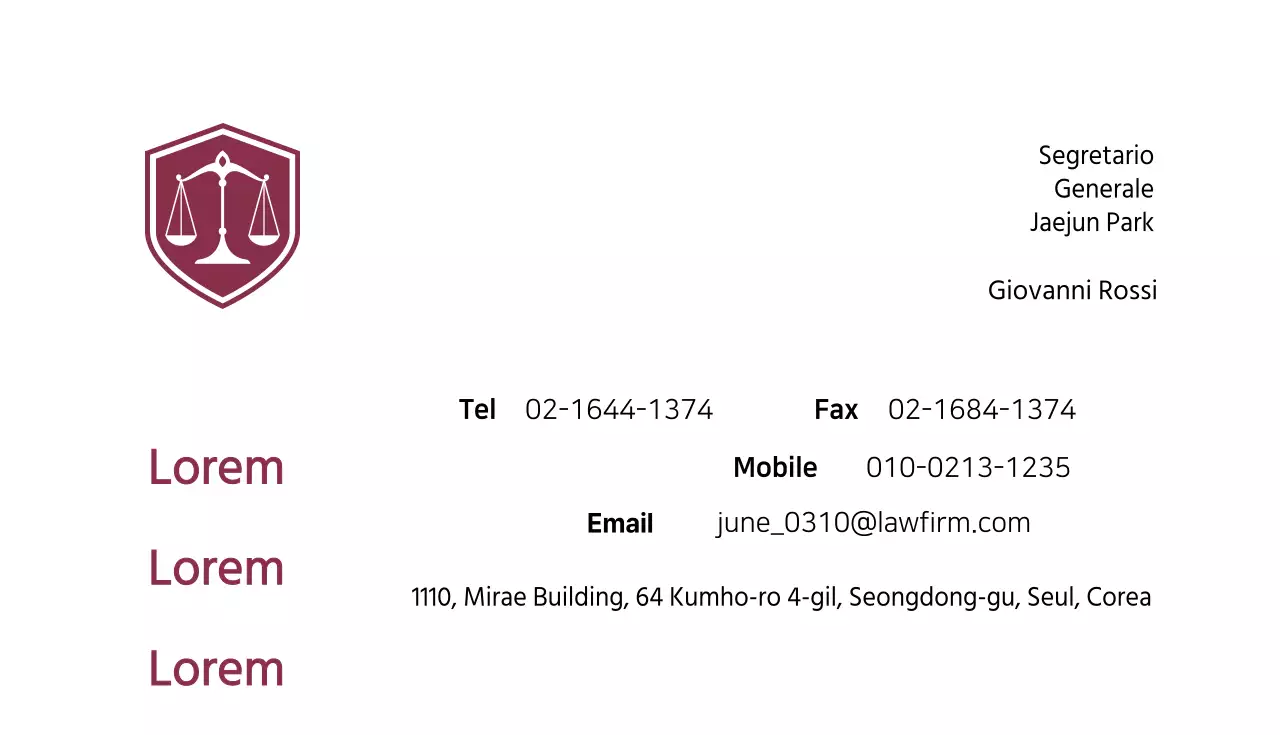 Studio legale di Hyun Ho Choi