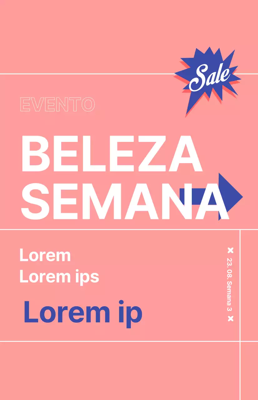 Bandeira de promoção de desconto de cosméticos com fundo cor-de-rosa