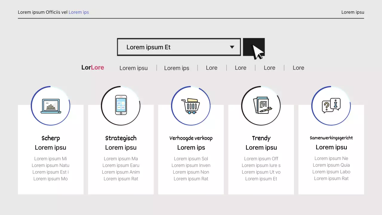 Eenvoudige, professionele portfolio-cv in lichtblauw en lichtgeel
