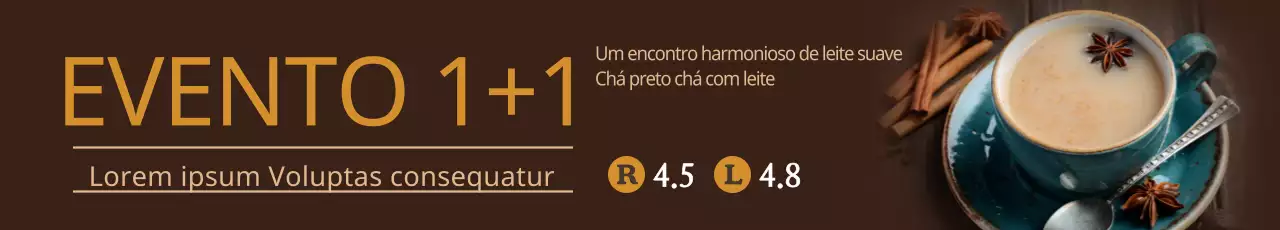 Chá preto chá com leite