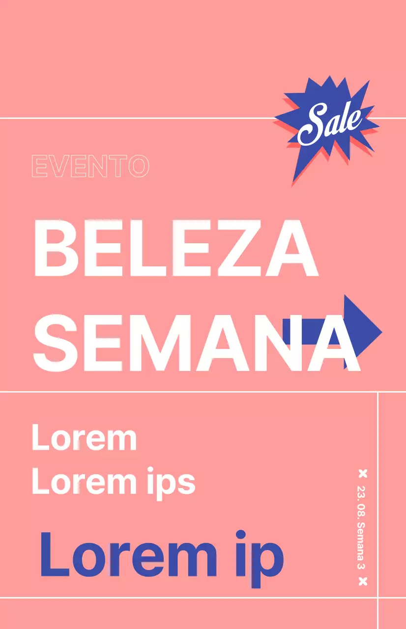 Bandeira de promoção de desconto de cosméticos com fundo cor-de-rosa