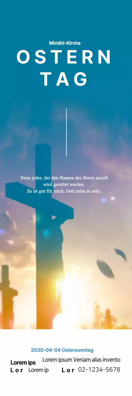 Kirchenpersonal Osterbanner