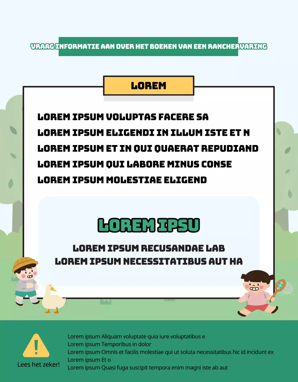 Introductie van de geïllustreerde ranch ervaring