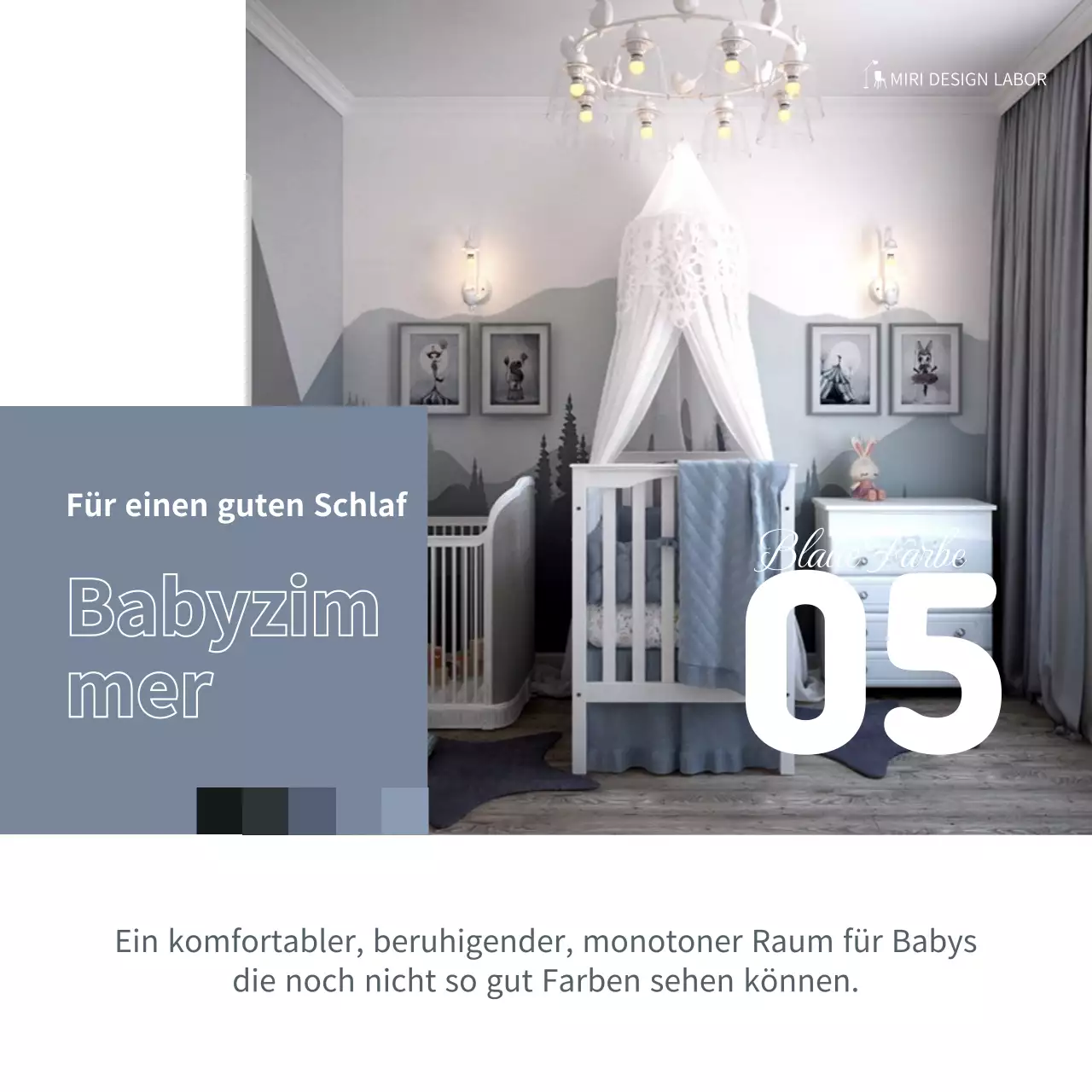 Farbberatung für Innenräume im Magazinstil in Grün und Lila Simple Card News