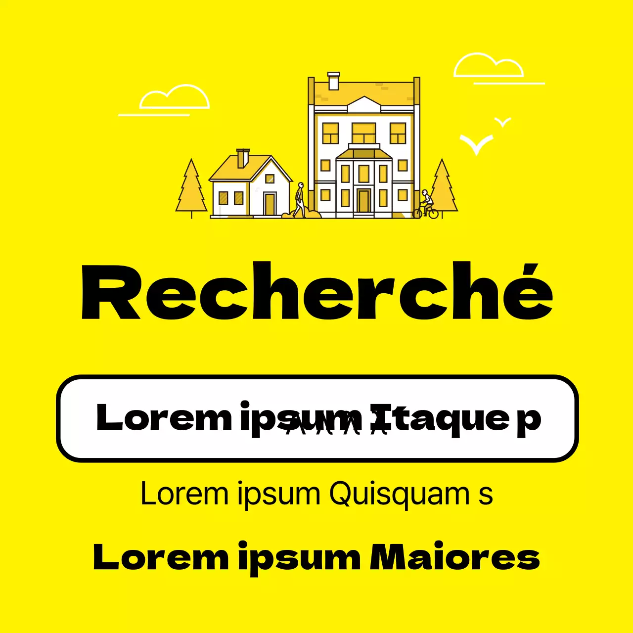 Propriété jaune à vendre