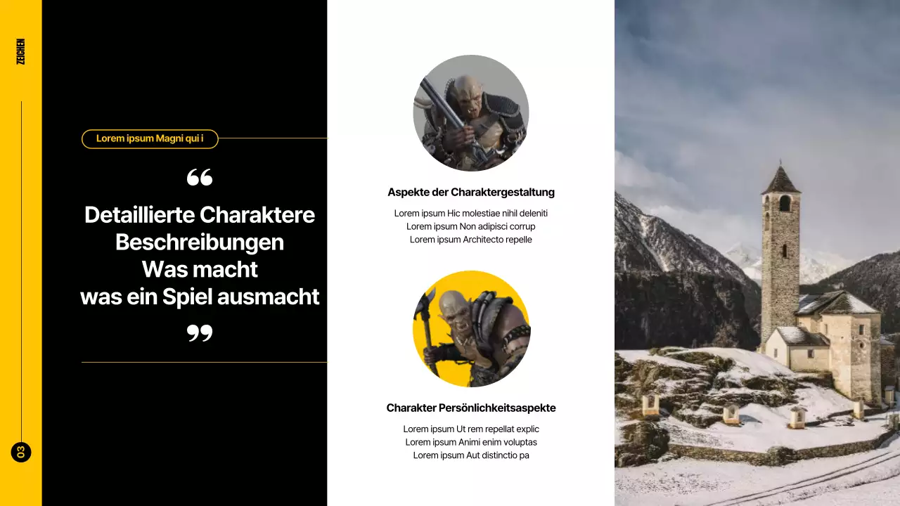 Gelb Schwarz Dynamisches Spielgespräch