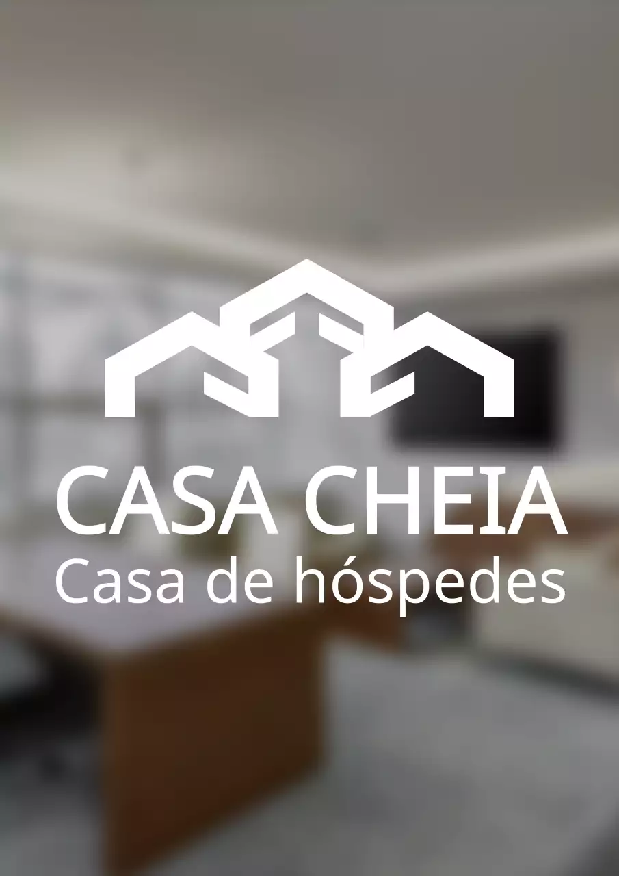 Sinal de logótipo de casa de hóspedes de estilo simples