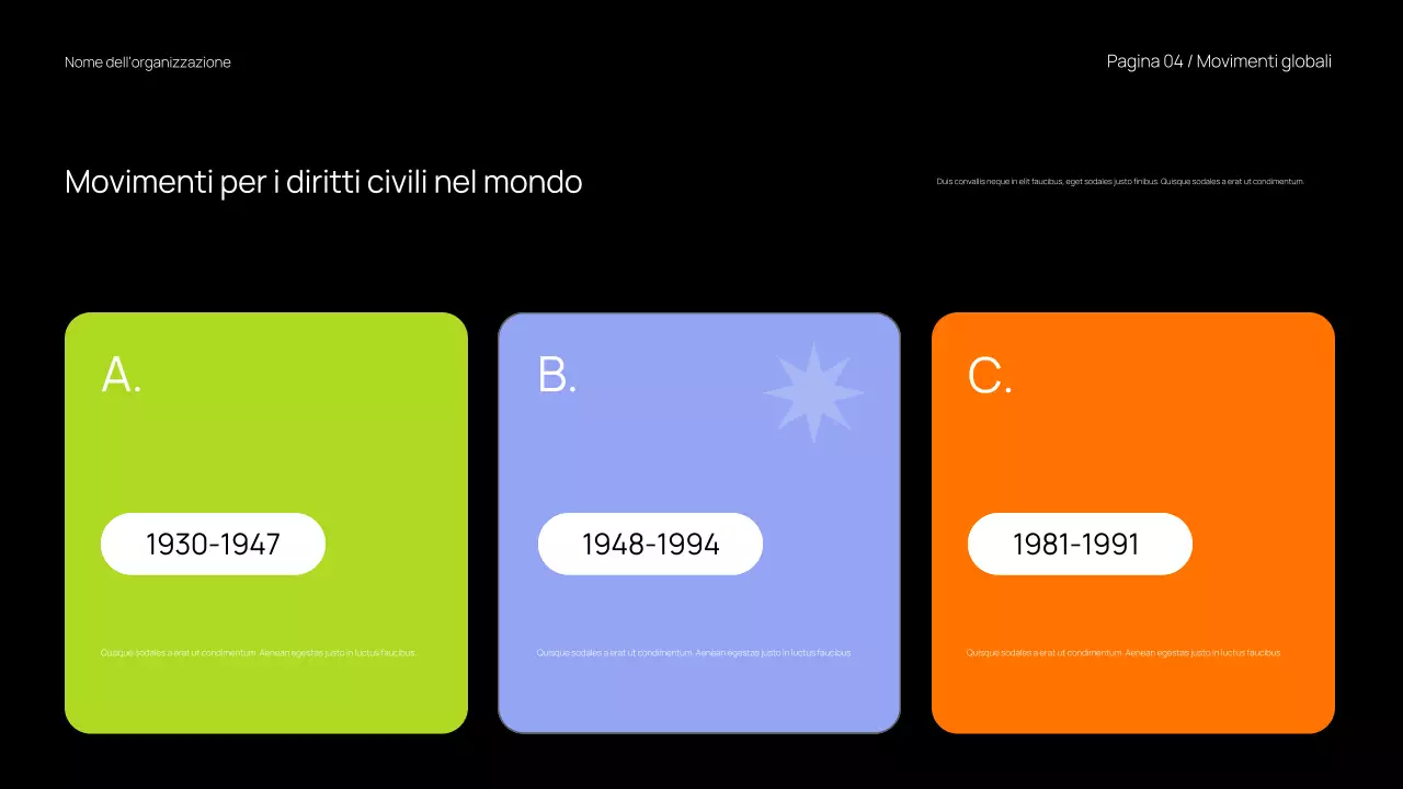 Presentazione del materiale di classe trendy e audace