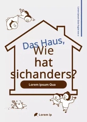 Brauntons niedlich illustriertes Konzept für Freiwilligenarbeit