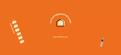 Orange moderne Cafe-Pappbecher