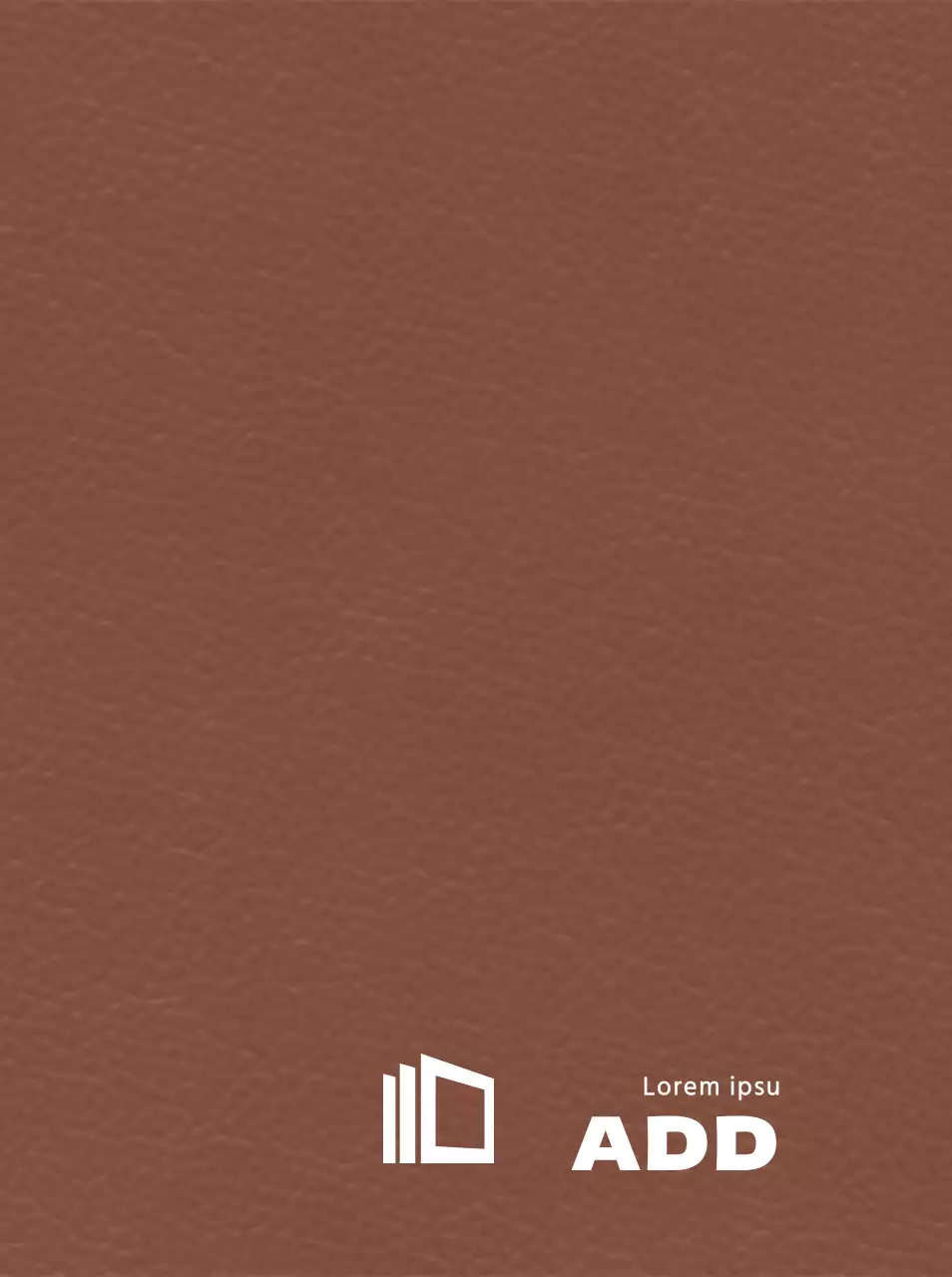 Konzeptuelles Werbemittel für ein Unternehmen mit Logo-Symbol in Form von sauberen Papierschichten